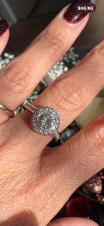 Prachtige Swarovski ❤️ una angelica ring zilver, Ophalen of Verzenden, Dame, Zilver, Kleiner dan 17