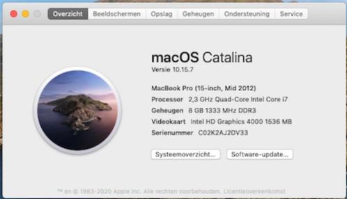 MacBook Pro 15 inch, Computers en Software, Apple Macbooks, Gebruikt, MacBook Pro, 15 inch, 2 tot 3 Ghz, 256 GB, 8 GB, Qwerty