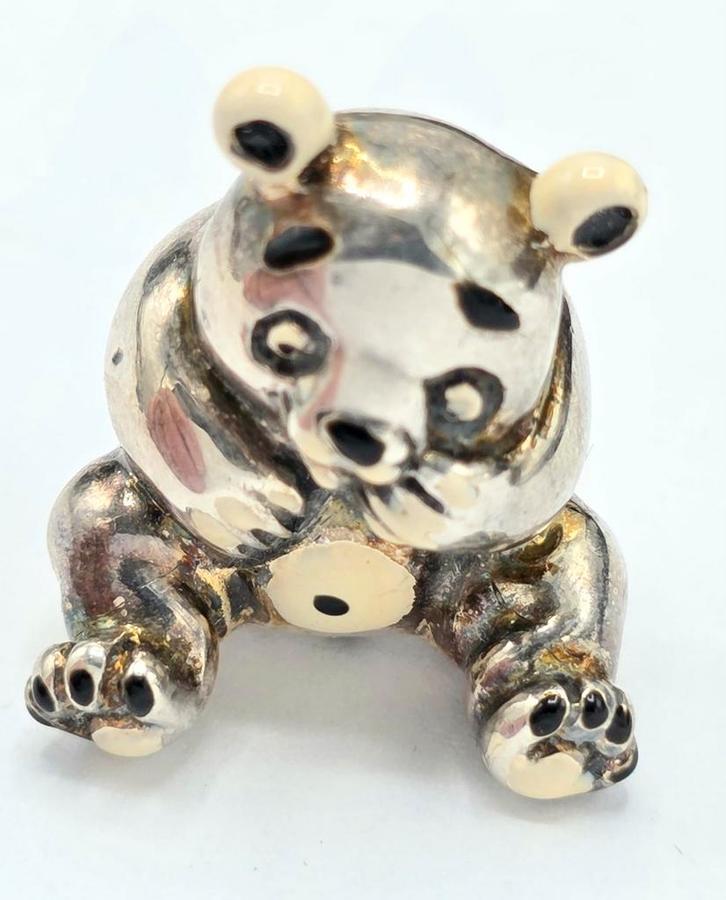 Zilveren Miniatuur Beer, Antiek en Kunst, Antiek | Goud en Zilver, Verzenden