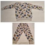 Ruimte planeet pyjama huispak joggingpak grijs maat 92 98, Verzenden, Zo goed als nieuw, Jongen of Meisje, Nacht- of Onderkleding