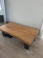 Massief houten tafel, Ophalen, Gebruikt, 100 tot 150 cm, 50 tot 100 cm