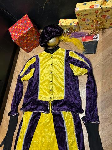 Pietenpak paars geel maat s handwerk luxe Sinterklaas set beschikbaar voor biedingen