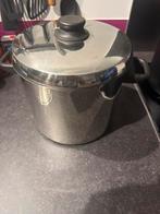 Kookpan / Soeppan - RVS, Huis en Inrichting, Keuken | Potten en Pannen, Kookpan of Snelkookpan, Gebruikt, Inductieplaat, Ophalen of Verzenden