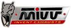 Mivv Invent Exhaust aluminium Uitlaatplaatje, Motoren, Accessoires | Stickers
