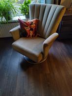 draaistoel, gebruikt, €10,00, Huis en Inrichting, Fauteuils, Ophalen, Gebruikt, Minder dan 75 cm, Stof