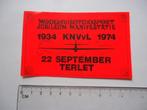 sticker oud 1974 Terlet modelbouw vliegtuig rc KNVVL retro, Verzamelen, Stickers, Verzenden, Zo goed als nieuw, Bedrijf of Vereniging