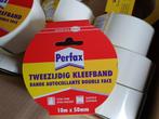 5X PERFAX Tweezijdig tape, kleefband wit, Ophalen of Verzenden, Nieuw, Overige typen