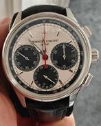 Frederique Constant Flyback Chrono, Overige merken, Leer, Staal, Ophalen of Verzenden