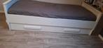 Wit eenpersoonsbed met lade, Ophalen, Gebruikt, 90 cm, Eenpersoons