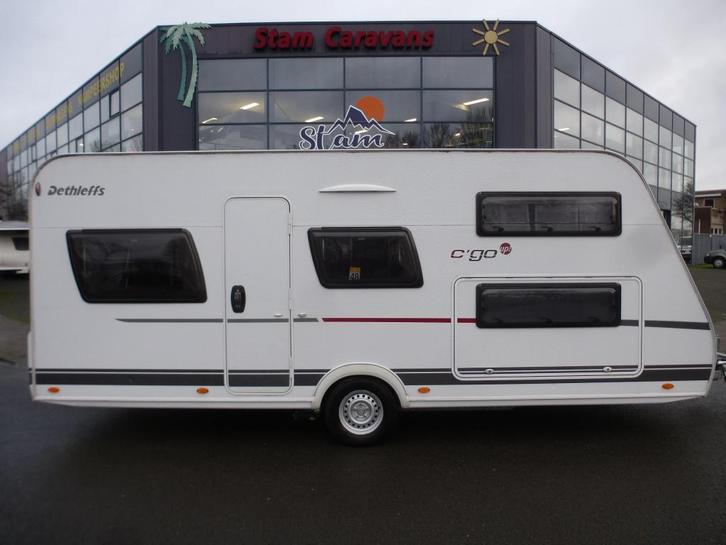 Dethleffs C'Go UP 525 KR 7 slaap plaatsen, Caravans en Kamperen, Caravans, meer dan 6, 1250 - 1500 kg, Rondzit, Dethleffs, Dwarsbed