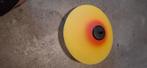 Vintage Gele Hanglamp, Gebruikt, Vintage, Ophalen of Verzenden, Glas