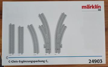 Märklin 24903 C-rails uitbreidingsset C3 beschikbaar voor biedingen