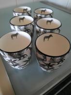 6 nieuwe zwart/witte koffie bekers met dieren print, Ophalen of Verzenden
