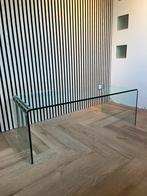 Glazen design salontafel | koffietafel | bijzettafel, Huis en Inrichting, Tafels | Salontafels, Ophalen, Gebruikt, 100 tot 150 cm