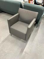Nieuw Gelderland Lucca Fauteuil grijs leer Design stoel, Nieuw, Ophalen of Verzenden, Gelderland, 50 tot 75 cm