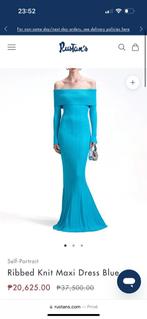 Self Portait dress jurk knit ribbed blauw S nieuw, Kleding | Dames, Jurken, Nieuw, Ophalen of Verzenden, Maat 36 (S), Onder de knie