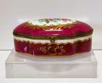 Limoges porselein juwelendoos – handbeschilderd., Ophalen of Verzenden, Zo goed als nieuw