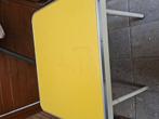 Vintage keukentafeltje geel blad, Huis en Inrichting, Tafels | Eettafels, Ophalen of Verzenden, Rechthoekig