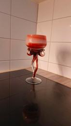 Glas, mooi gevormd met kleur, Ophalen of Verzenden