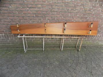 Teakhout plank rek kapstok teak xxl wandkapstok countrystyle beschikbaar voor biedingen