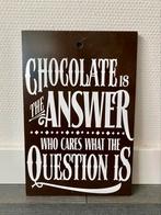 Tekstbord, chocola, bruiloft, Ophalen of Verzenden, Nieuw