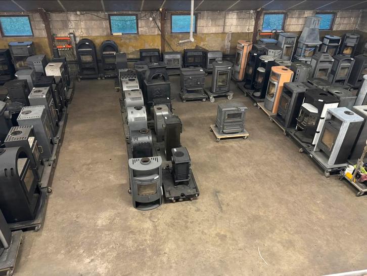 🔥 Gietijzeren Houtkachels diverse merken en modellen, Huis en Inrichting, Kachels, Gebruikt, Vrijstaand, Allesbrander, Hout, Ophalen