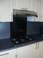 KOOKPLAAT ACHTERWAND RVS SPATSCHERM SPAT ACHTER WAND SCHERM, Grijs, Nieuw, Ophalen of Verzenden, Minder dan 100 cm