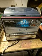 Classic Phono Turntable Cassette Radio Systeem, Ophalen of Verzenden, Gebruikt, Cassettedeck, Overige merken
