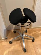 Ergonomische zadelkruk - 65-90cm zithoogte, Ophalen, Gebruikt, Zwart, Bureaukruk