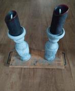plank met 2 kandelaars van PTMD, Ophalen of Verzenden, Overige materialen