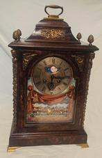 antieke tafelklok met scheepjes mechaniek, Antiek en Kunst, Ophalen