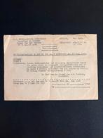Toestemming tot voorbijrijden seinpaal Oudenbosch (1949), Ophalen of Verzenden, Gebruikt, Trein