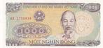 Vietnam 1000 dong 1988, Verzenden, Zuidoost-Azië, Los biljet