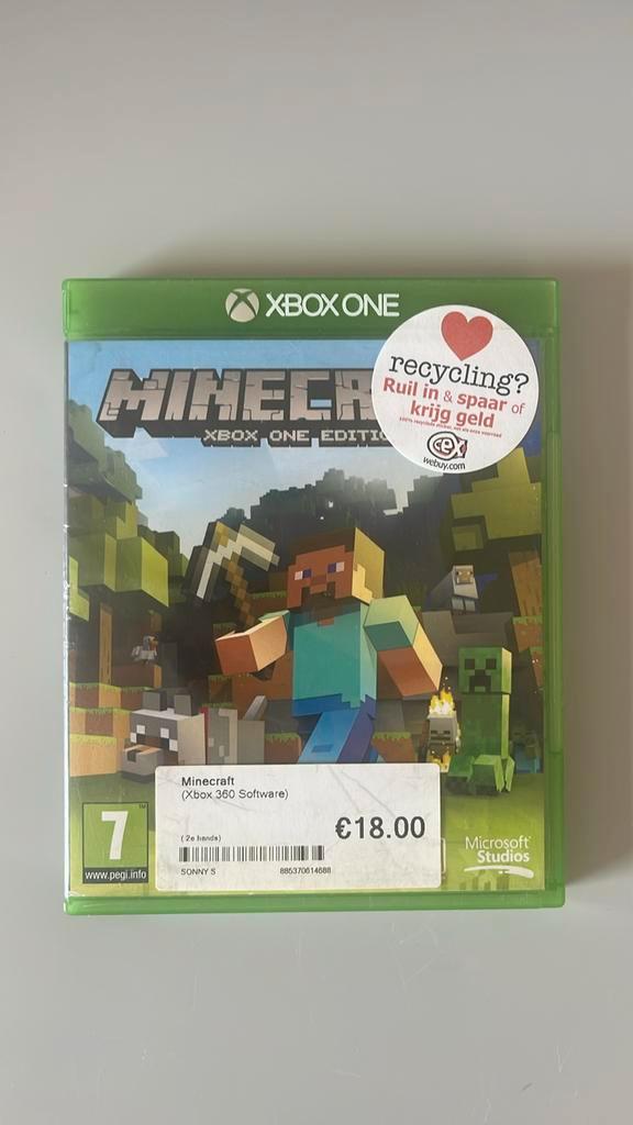Minecraft Xbox One, Spelcomputers en Games, Games | Xbox 360, Zo goed als nieuw, Overige genres, 1 speler, Vanaf 12 jaar, Online
