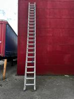 Optrekladder 2x22 treden 2 x 5,5 meter, Doe-het-zelf en Verbouw, Ladders en Trappen, Ophalen, Gebruikt, Onbekend, Ladder