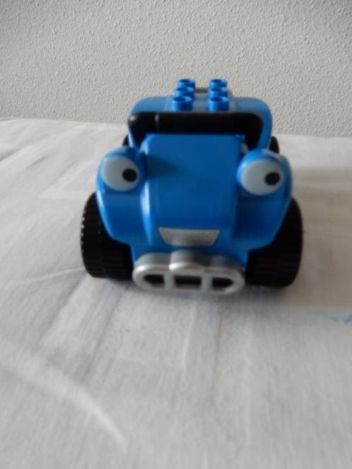 Duplo Bob de Bouwer Scrambler auto blauw, Kinderen en Baby's, Speelgoed | Duplo en Lego, Gebruikt, Duplo, Losse stenen, Ophalen