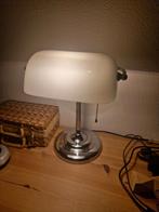 Notarislamp Bureaulamp Wit, Ophalen, Gebruikt, Glas, Minder dan 50 cm