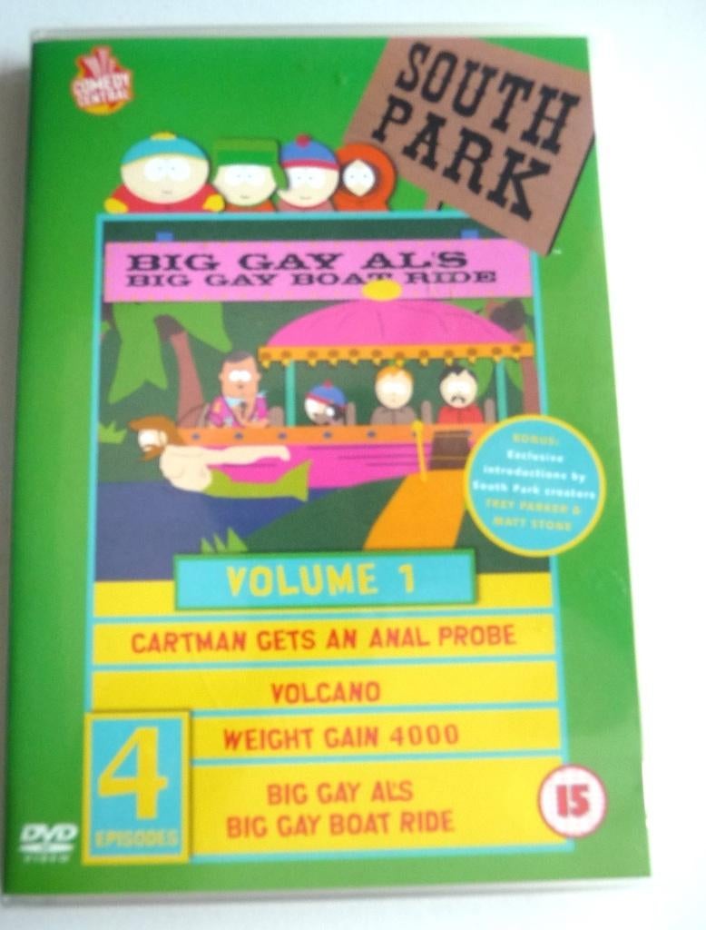 DVD SOUTH PARK, BIG GAY AL S BIG GAY BOAT RIDE VOL 1,ned ond, Avontuur, Verzenden, Vanaf 9 jaar, Zo goed als nieuw