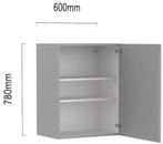 Twee Bruynzeel keuken bovenkasten 60 x 78 met een frontpanee, Ophalen, Wit, Nieuw, 50 tot 100 cm
