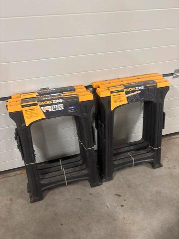 8x Workzone Schragen - Stevige Ondersteuning beschikbaar voor biedingen