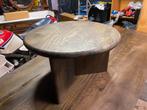 Bijzettafeltje leoti 60cm mangohout noten kleur hoge korting, Ophalen, Minder dan 45 cm, Rond, Nieuw