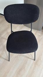 4 Zwarte teddy eetkamerstoelen, Huis en Inrichting, Stoelen, Ophalen, Zo goed als nieuw, Zwart, Vier