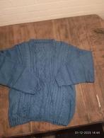 Handgebreide blauwe trui, Kleding | Dames, Truien en Vesten, Maat 38/40 (M), Blauw, Ophalen of Verzenden, Zo goed als nieuw