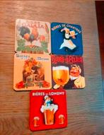 Retro onderzetters biermerk Biere Bieres, Ophalen of Verzenden, Gebruikt, Glas of Kopje