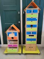 Twee kleurrijke kasten Onderbouwd Rekenflat/Villa letterpret, Ophalen