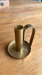 Gouden kandelaar, Ophalen of Verzenden, Minder dan 25 cm