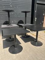 Eiken horeca tafels zwart 80 x 80. 14 stuks, Huis en Inrichting, Tafels | Eettafels, Ophalen, Rond, 50 tot 100 cm