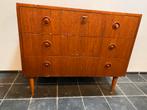 Zweeds vintage ladekastje – strak design met karakter, Ophalen, 50 tot 100 cm, Zo goed als nieuw, 3 of 4 laden