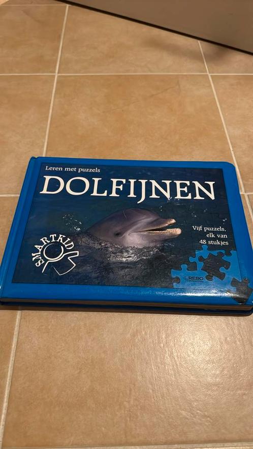 Dolfijnen puzzel boek, Boeken, Kinderboeken | Jeugd | onder 10 jaar, Zo goed als nieuw, Ophalen of Verzenden