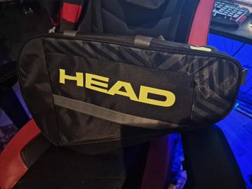 Head base padel tas medium zwart/rood zwart/geel